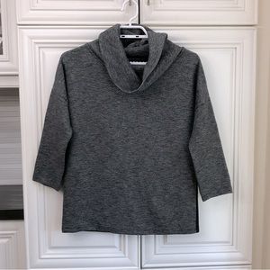 EUC Armani Exchange grey cowl neck top